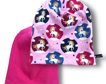 Beanie hat "Unicorn Love" | reversible beanie | beanie | Cap | Loops suitable in the shop | Juna children's fashion | Unicorn unicorns forest magical creatures