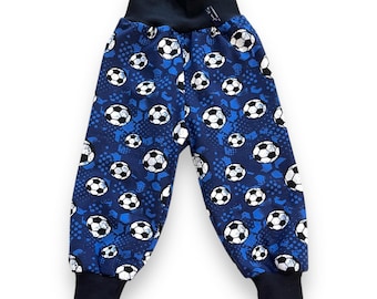 Pantalones bomba fútbol juego de fútbol juego de pelota jugador negro azul marino pantalones de bebé 62 68 74 80 86 92 98 104 110 116 122 128 pantalones harem pantalones pull-on