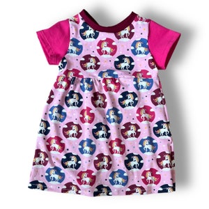 Revolving dress dress Christmas gift unicorns unicorn dress 62 68 74 80 86 92 98 104 110 116 122 128 Juna children&#39;s fashion pink rose purple