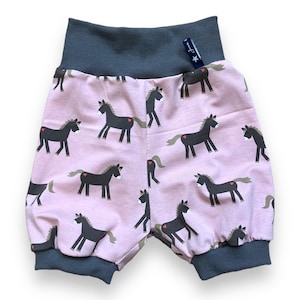 Short Bloomers Pony Parade Horse Horses Ponies Brown Taupe Light Pink Pink Baby Pants 62 68 74 80 86 92 98 104 110 116 122 128 Shorts Summer Pants