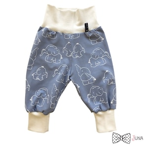 Pumphose &quot;Elephant&quot; Baby Pants Elephants Blue Light Blue Boy Baby 62 68 74 80 86 92 98 104 110 116 122 128 Juna Children&#39;s Fashion Pink Baby Pants Green
