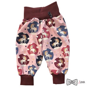Pumphose &quot;UnicornsHeaven&quot; Baby Pants Children&#39;s Pants Unicorn Unicorns Horse Horses Animals 62 68 74 80 86 92 98 104 110 116 122 128 Juna Children&#39;s Fashion