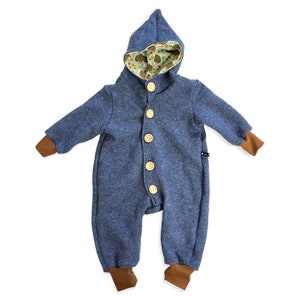 Walkoverall Walksuit Overall Walk Jumpsuit Tuinbroek Babybroekje Rompertje Babypakje 62 86 74 80 86 92 98 104 110 56 Blauw Natuurlijk Wol Walk