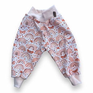 Pumphose &quot;BewitchedFall&quot; Baby Pants Old Pink Rainbow Spring Butterfly 62 68 74 80 86 92 98 104 110 116 122 128 Harem Pants Pull-on Pants