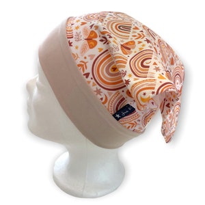 Summer scarf | Headscarf &quot;BewitchedFall&quot; | Scarf | Beanie | Hat | Rainbow butterfly scarves | Juna children&#39;s fashion | Deer roses pink old pink