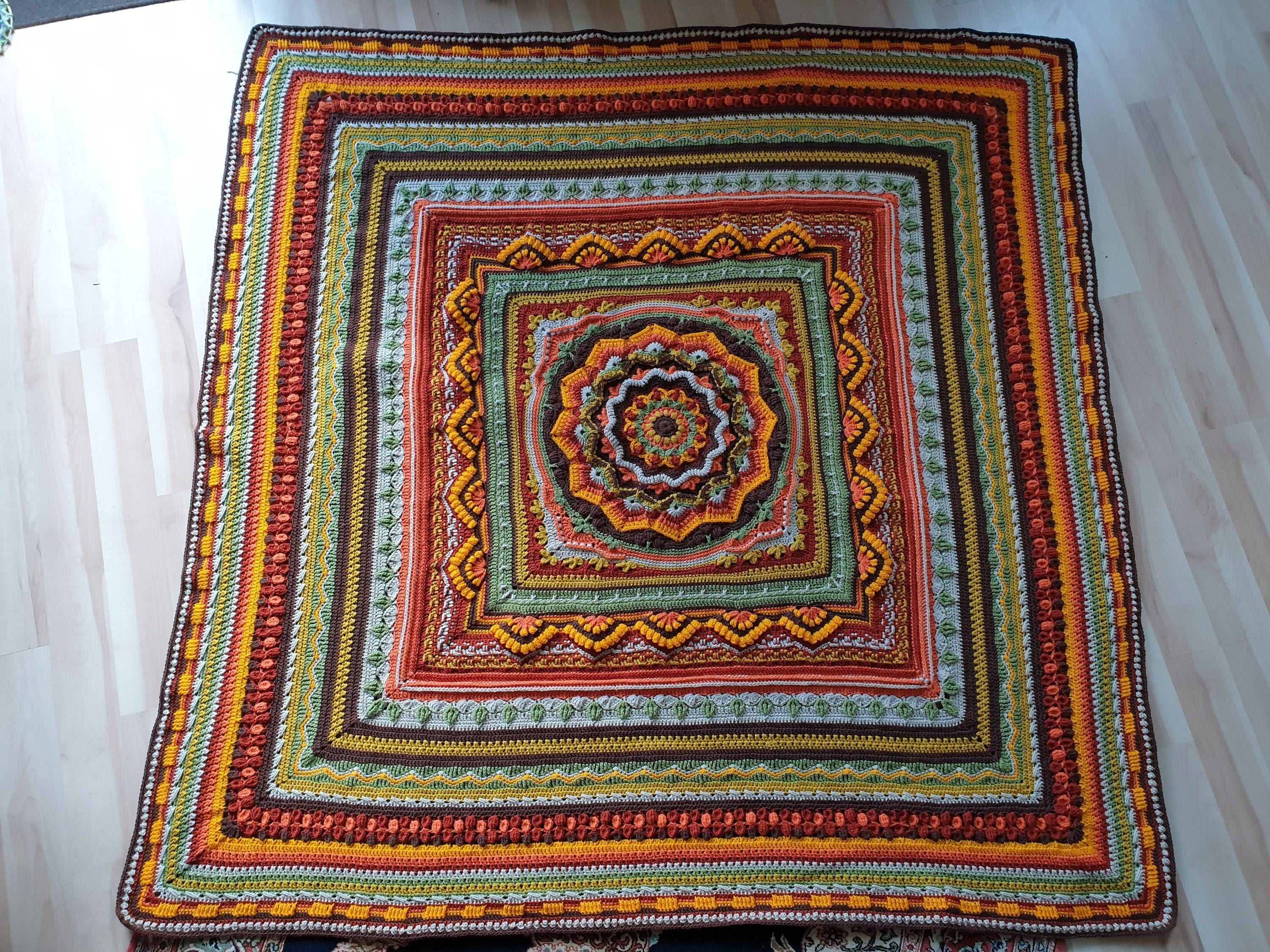 Crochet Blanket Handmade Afghan Bed Throw Sofa Couch Lap Oversized King Size Blanket Wedding Gift Mother Present Sister CORNISH COMFORT
