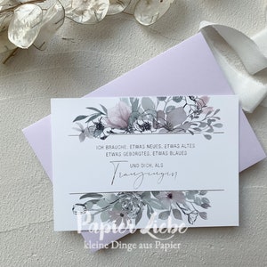 Carte postale pour la groomswoman Floral