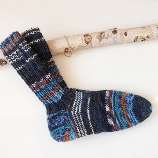 Socken  8-fach  FIORE  "BLUE"  Größe wählbar!