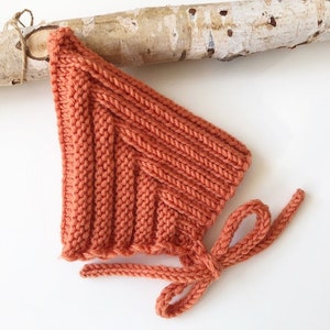 Dwergmuts Pixiemuts Gebreide muts Wintermuts Kindermuts Merinowol gebreid oranje