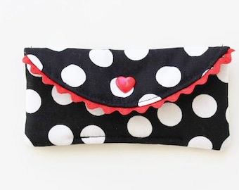 Pill bag 'BIG DOTS' Black