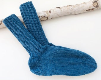 Socks 8-fold petrol size: 38/39