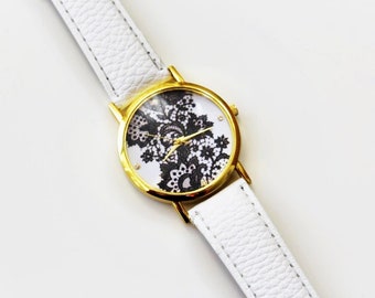 Armbanduhr  Romantik  Weiß