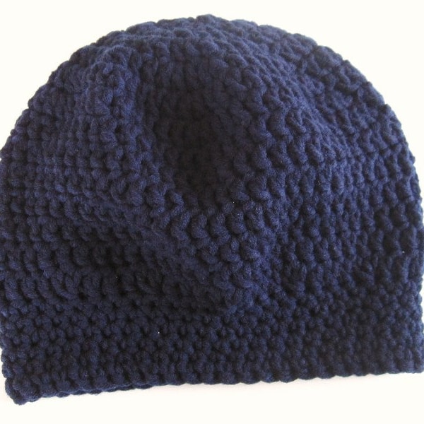 Crochet cap Birgit Dark blue