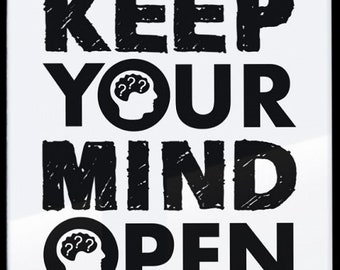 Poster-Keep your mind open-50 x 70 cm (B2)