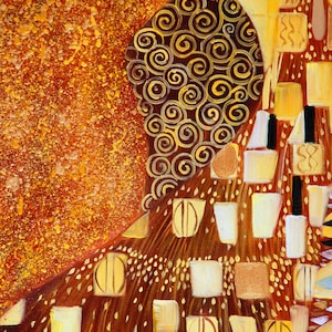 Goldene Adele Gustav Klimt Ölgemälde handgemalt Bild 3