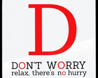 Poster - DONT WORRY - 50x70cm (B2)