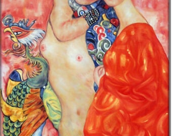 Amigos -Gustav Klimt- Pintura al óleo pintada a mano