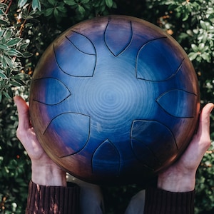 MOONDRUM | MULTISCALE | Double-Ding Pentatonic Steel Tongue Handpan Drum | Deep and Mellow
