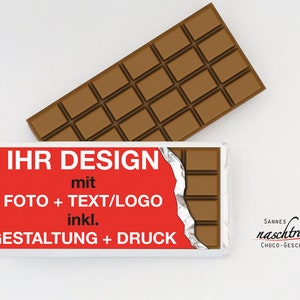 10 Schokotäfelchen "Wunsch-Design", personalisierte Schokolade, Schokolade individuell, Give Away, Firmenschokolade, Schokolade mit Logo