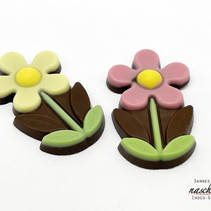 2 fiori di cioccolato, regalo, regalo di cioccolato, compleanno, festa della mamma, San Valentino, festa della mamma