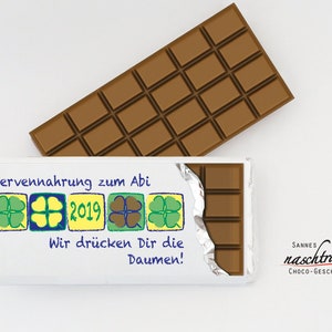 10 Schokotäfelchen "ABI-Nervennahrung“, personalisierte Schokolade, Schokolade individuell bedruckt, Gastgeschenk, Abitur, Give Away Aktiv