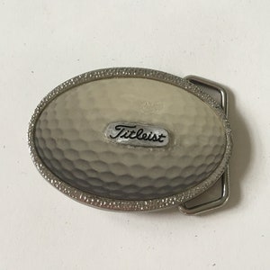 Vintage Oval Silver Golf Ball Titleist Belt Buckle Etsy Ireland