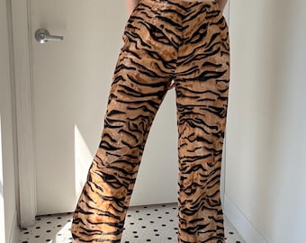 80s ベトナム タイガーストライプパンツ Lサイズ タイガーカモ