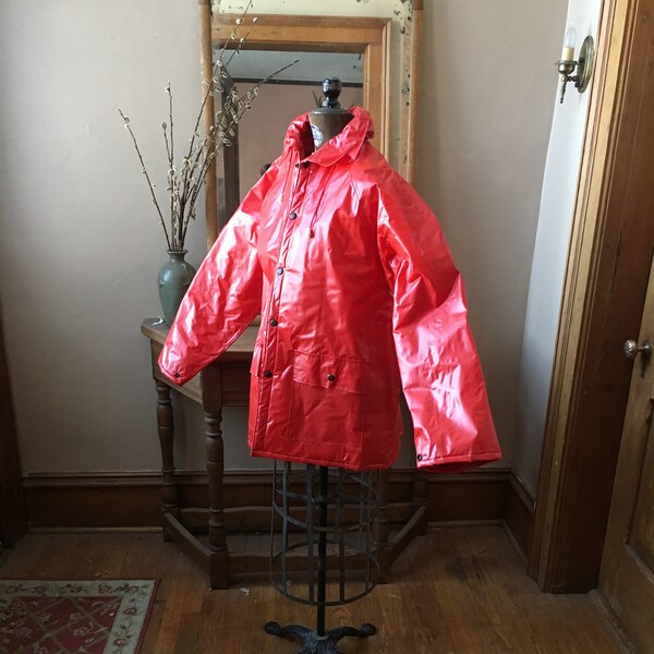 Vintage Pvc Raincoat Etsy
