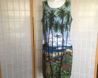 petite hawaiian print dresses