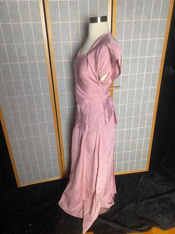 Vintage 1940’s light pink full length formal gown… - image 6