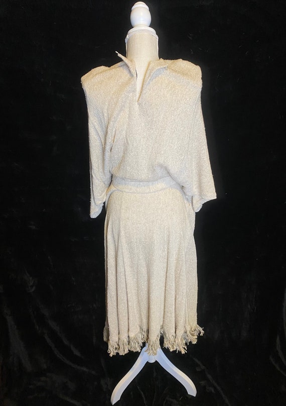 Vintage sheath dress with jewel belt - '80s