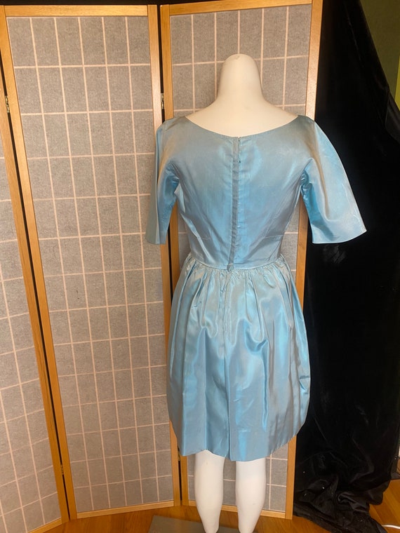 Vintage 1950’s baby blue Harry Kaiser party dress… - image 7