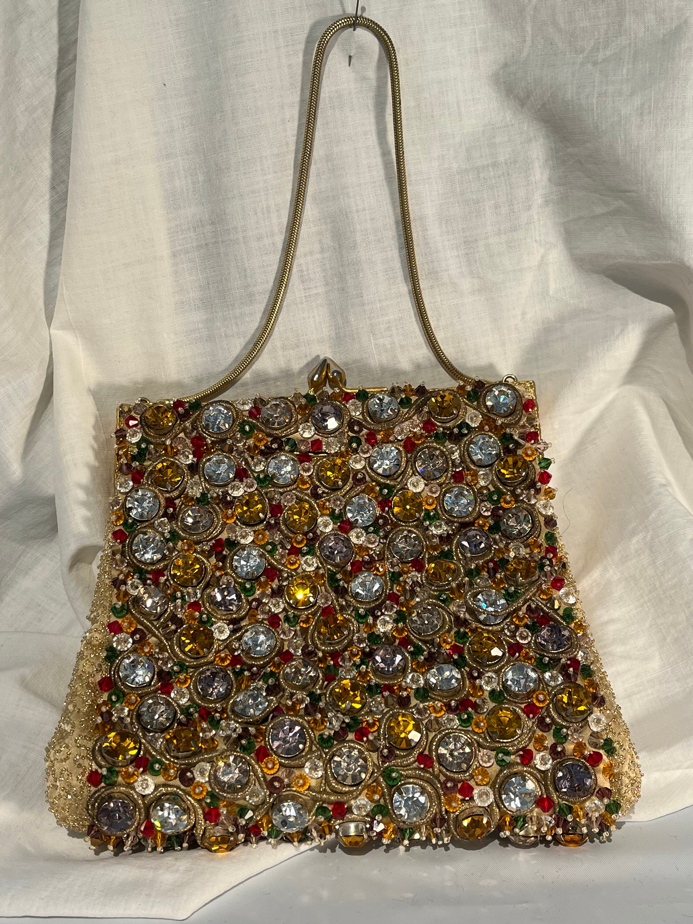 Combo Deal: Silver Rhinestone Bag With Vintage Belt – StyleAsh