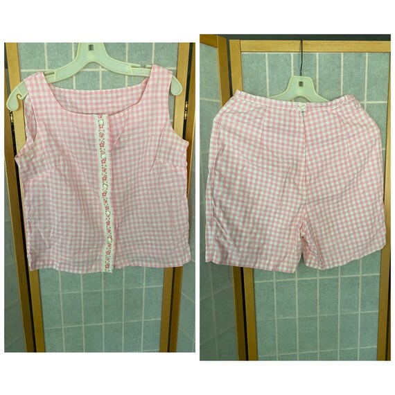 Vintage 1950’s 1960’s Pink and White Gingham Plays