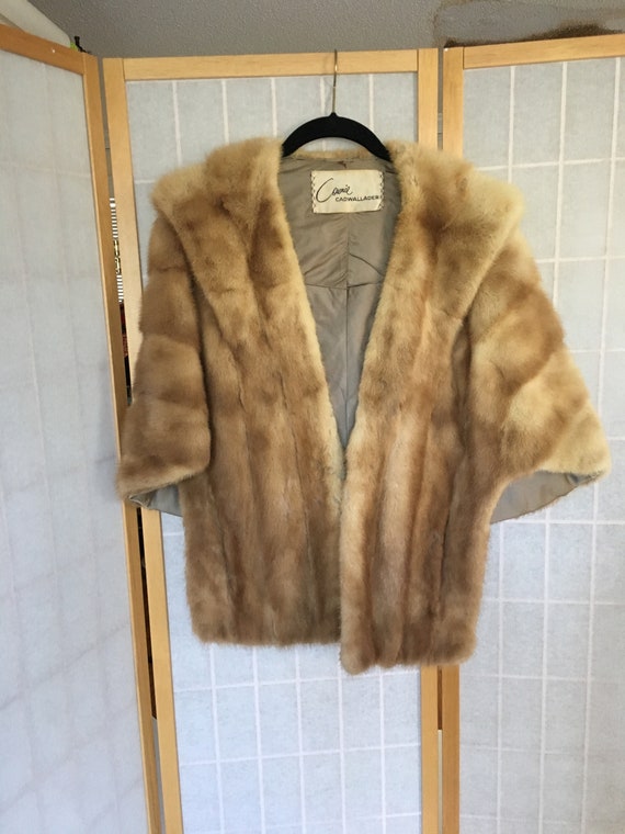 perfect blonde mink fur coat size M