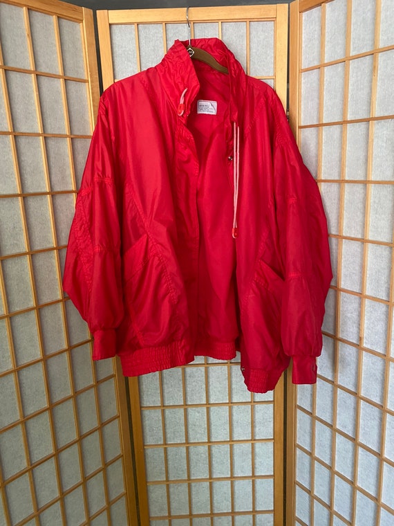 Vintage 80s red rain - Gem