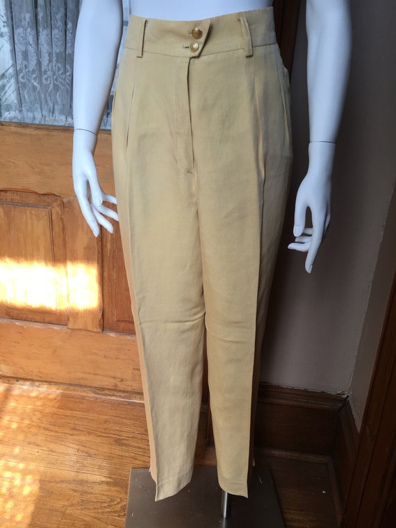Vintage Yellow High Waisted Pants