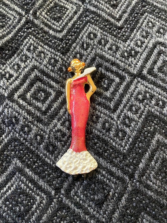 red dress brooch Fabric Red Rose Brooch Pin with Crystal Rhinestone Floral Flower Decorative Dress Brooch for Women and Men Wedding