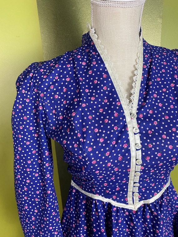 SALE Vintage 1980’s blue Gunne Sax prairie dress,… - image 3