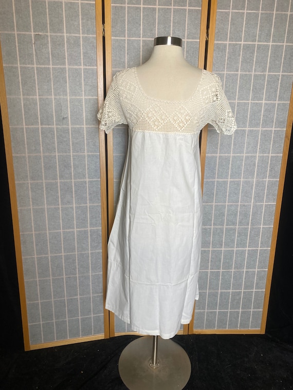 Vintage antique 1900’s white cotton and crochet n… - image 7