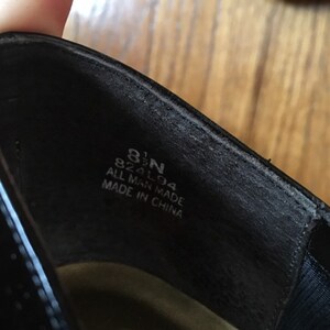 Vintage 1970's Black Shiny Life Strides High Heel Shoes, Pumps, Size 8. ...