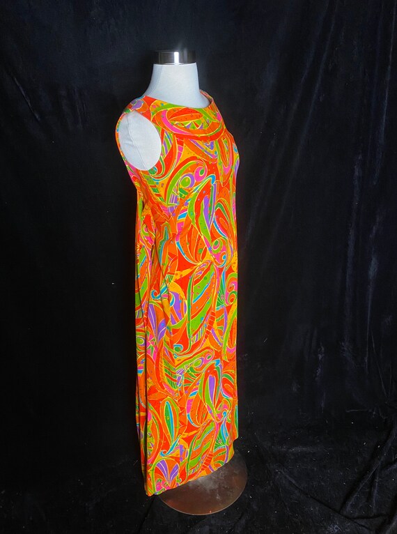 Vintage 1970’s royal Hawaiian bright neon orange … - image 3