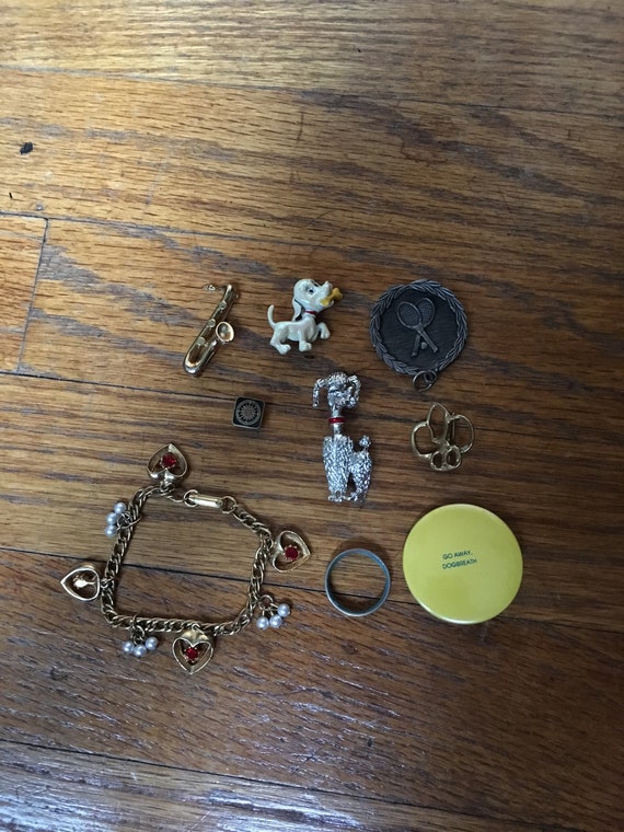 Lot of Vintage Jewelry, Pins, Charms