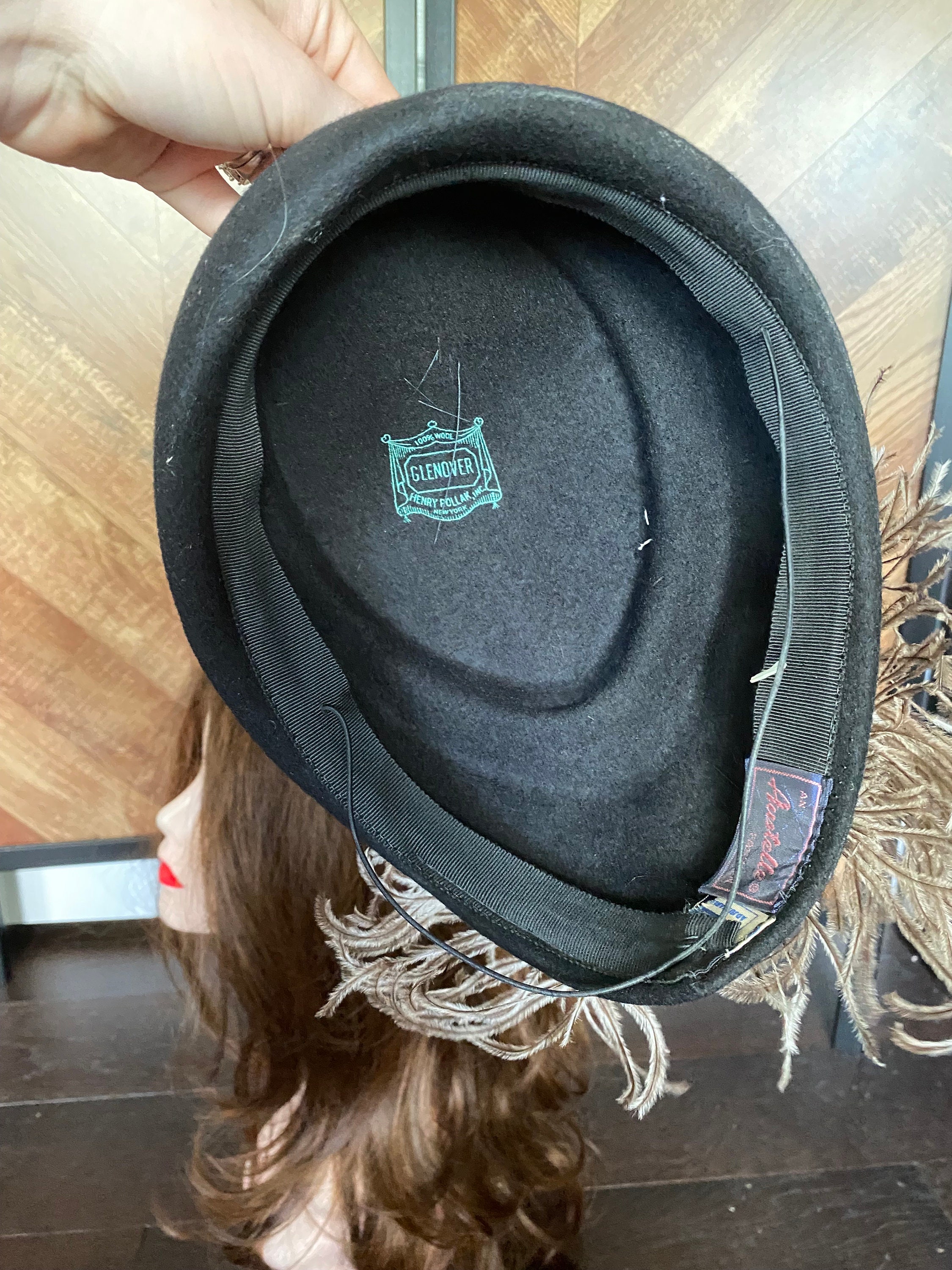 Vintage Austelle Brown Felt Hat Austelle Hat - Etsy main image 2