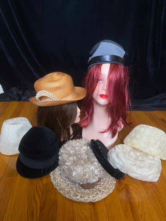 Lot of vintage 1960’s hat, bundle wholesale pillbo