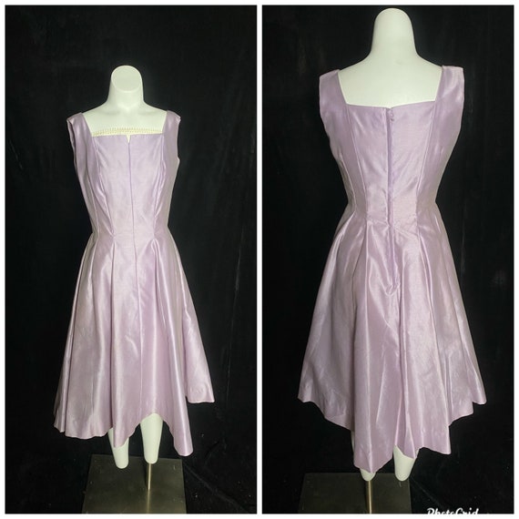 Vintage 1950’s lavender purple fit and flare dres… - image 3