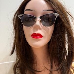 1950s Cats Eye Rhinestone Sunglasses - Etsy display picture 1