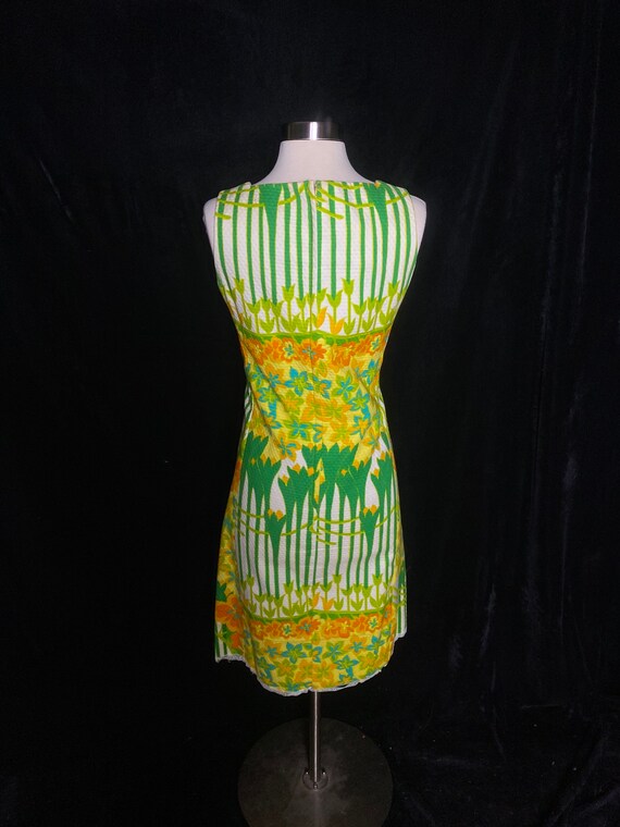 Vintage 1960’s yellow, orange and green waffle cl… - image 6