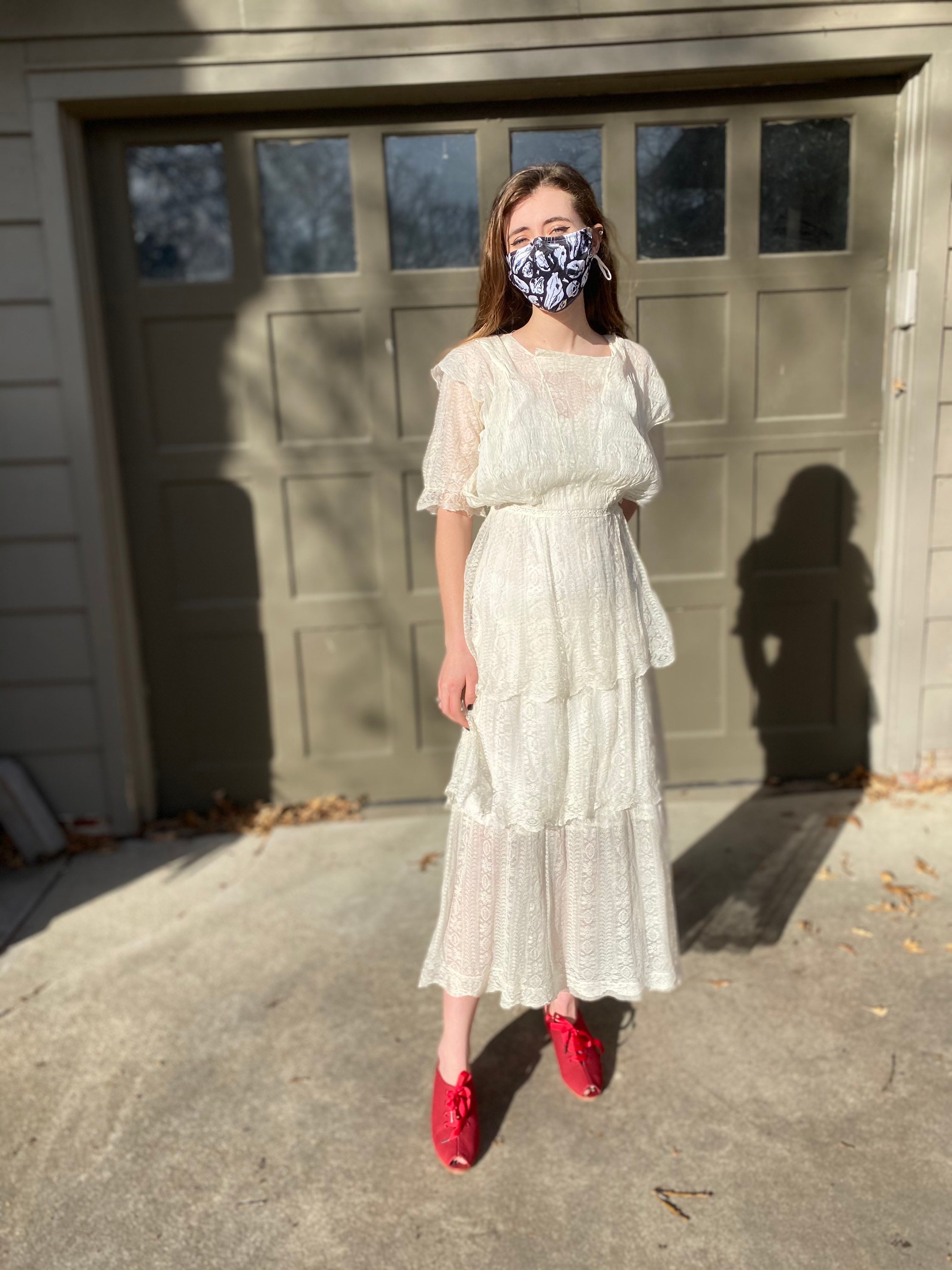 vintage lace dresses for sale Alie Street Melody Vintage Lace Dress (Ivory)
