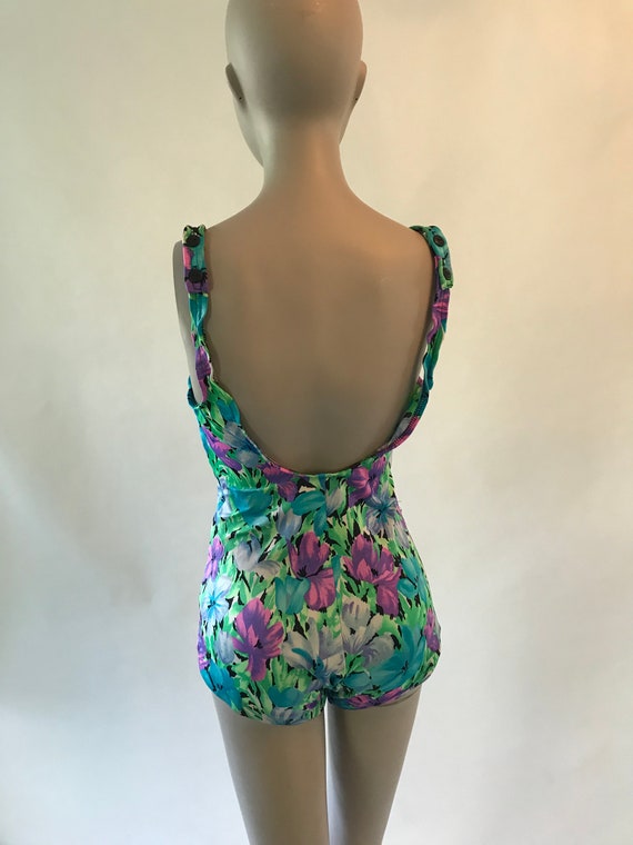 Vintage late 1980s early 1990s one piece swimsuit… - image 4